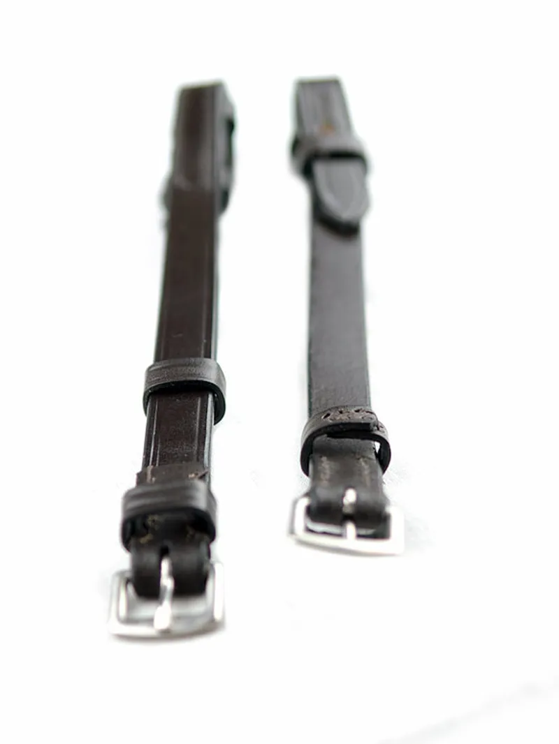 Ascot by Dever Cheek Pieces with Hook Fastening in Black-2